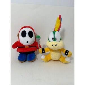 Nintendo Super Mario Plush Set Shy Guy Lemmy Koopa Little Buddy Sanei Toys